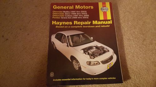Haynes 38026 general motors repair manual malibu alero cutlass grand am