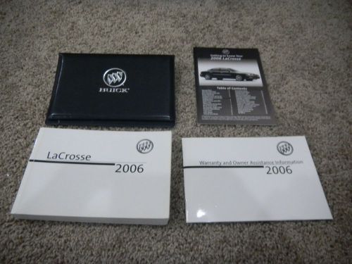 2006 buick lacrosse owners manual set with free shipping