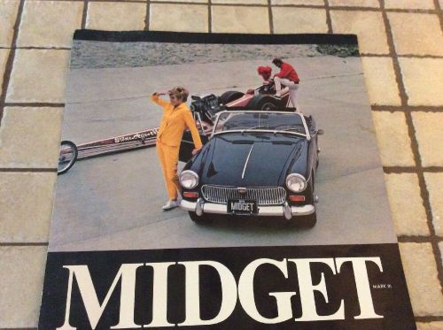 Mg midget mark iii original car sales brochure catalog 1968