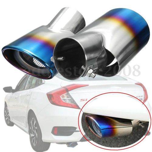 Rear stainless steel exhaust muffler end pipe for honda civic 10th gen 4d sedan