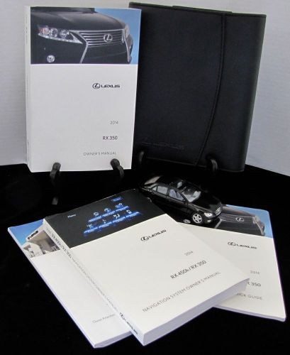 2014 lexus rx350 with navigation rx 350 owners manual set  #o198