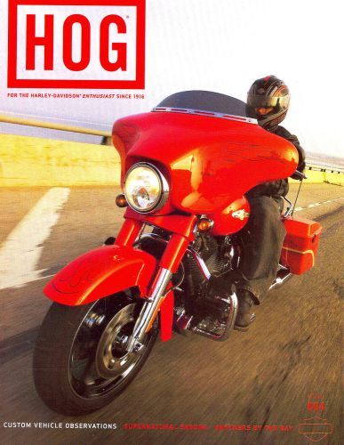 2009  #4 harley enthusiast hog magazine -cvos-softail-street glide-ultra-fat bob