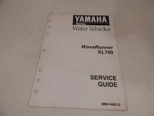 Oem yamaha marine water vehicles waverunner xl700 service guide 90894-64630-33
