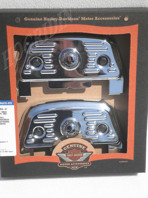 Find Harley skull touring softail passenger floorboard footboard cover