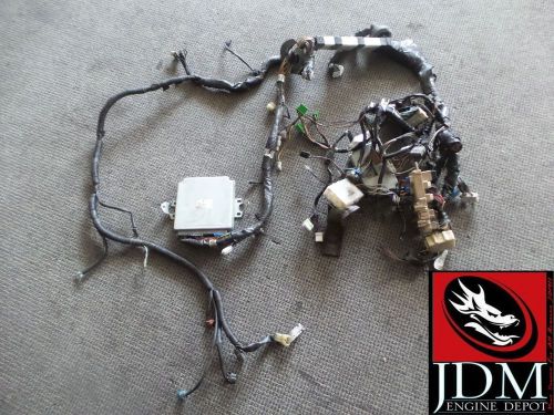 98-01 subaru forester turbo wiring harness with ecu #3 22611 ag380 jdm ej20