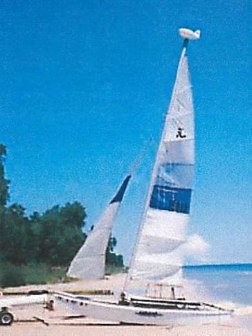 1977 hoibe cat 16' catamaran