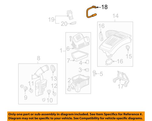 Gm oem air intake-pcv hose 12619363
