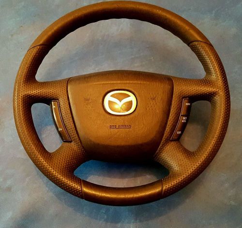 01 04 mazda tribute ford escape mercury  black steering wheel w/ air bag airbag