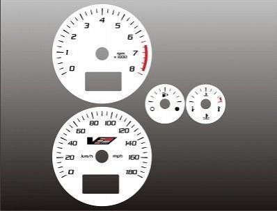 2004-2007 cadillac cts-v instrument cluster white face gauges 04-07