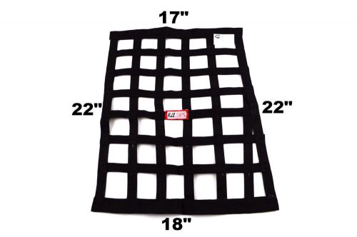 Rjs racing sfi 27.1 custom black ribbon window net 17 x 22 x 18 x 22