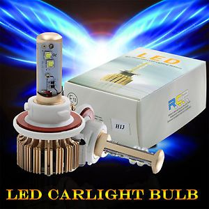 Snowmobile led headlight kit h13 6000k 6k xenon white light bulbs sled