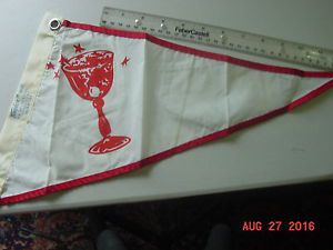 Taylor-made party glass pennant boat flag 10" x 16"