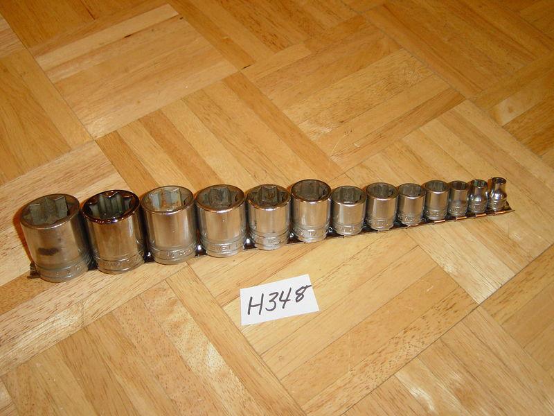 Find SNAP ON TOOLS 13 PIECE 3/8 & 1/2 DRIVE 8 POINT SAE. DOUBLE SQUARE