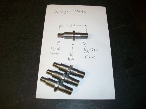 Harley springer fork 1/2" x 20tpi 3/8"-16tpi adapters bolt stud bobber chopper