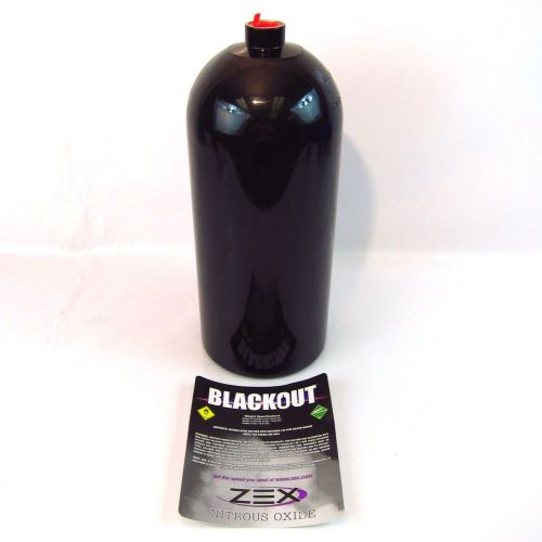 Zex nitrous 82340b 10 lb black bottle without valve blackout system dry or wet