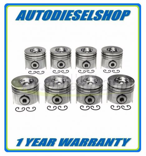 94-03 ford 7.3 7.3l powerstroke mahle piston set .020 over #2243163.020 set
