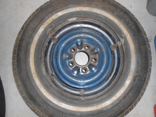 Pontiac gto/lemans date coded  1965 steel wheel/rim guardsman blue original