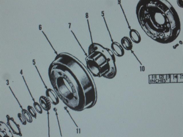 6 m38a1 a1c jeep rear hub studs 7328294 nos