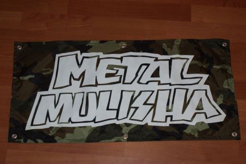 Metal mulisha nylon banner 26&#034; x 13&#034;
