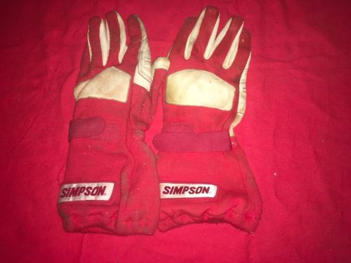 Simpson talon grip nomex racing gloves.