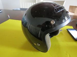 Hjc 3/4 open face helmet black used