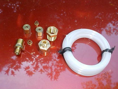 Mechanical oil pressure nylon 6&#039; line kit with brass fittings,race rat rod,