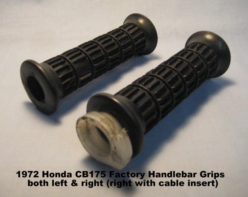 Honda cb175 factory handlebar grips oem (off of 1972 bike)