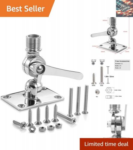 Adjustable Base Mount for Marine VHF Antenna - 316 Stainless Steel Ratchet Mount, US $66.79, image 10