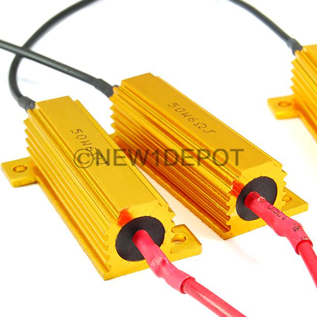 2Pcs 50W 6 OHM Load Resistor Led Bulb Fast Flash Universal Car Turn Signal Blink, US $6.29, image 2