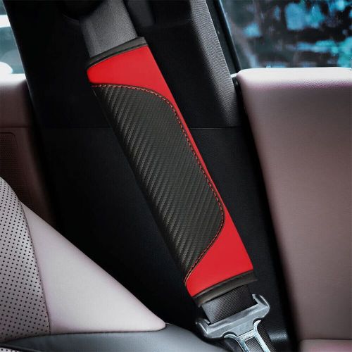2PCS Car Seat Belt Cover, Carbon Fiber Seatbelt Shoulder Protection, Soft Car Se, US $16.65, image 2