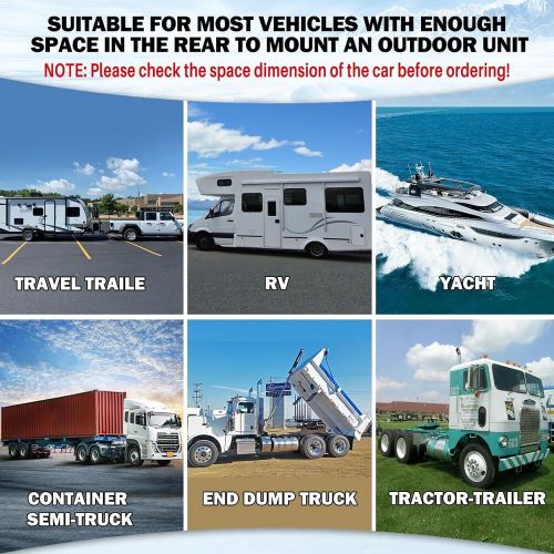 12V 12000 BTU Truck Cab Air Conditioner Split AC Fits Semi Trucks Bus RV Caravan, US $529.99, image 2