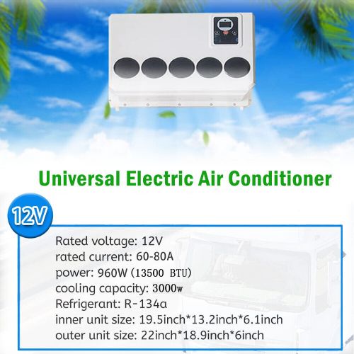 12V 12000 BTU Truck Cab Air Conditioner Split AC Fits Semi Trucks Bus RV Caravan, US $529.99, image 14