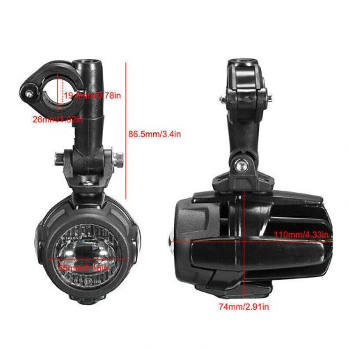 2x adventure motorcycle led fog light auxiliary fit for bmw r1200gs 750gs f850gs