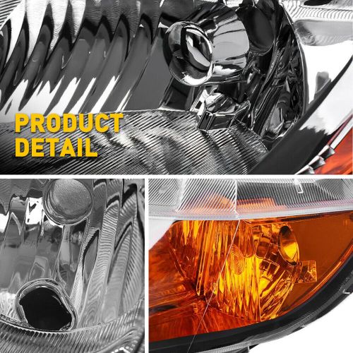 AUXITO For 2006-2011 Honda Civic Sedan Black Headlights Assembly Left+Right Pair, US $94.99, image 8