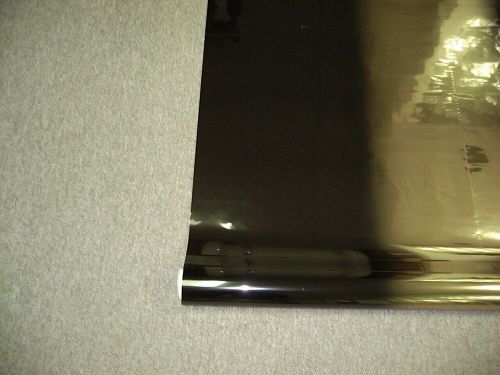REFLECTIVE GOLD BLACK TOP FADER SOLAR WINDOW FILM TINT 30"X15/ROLL DOUBLE TONE, US $62.00, image 3