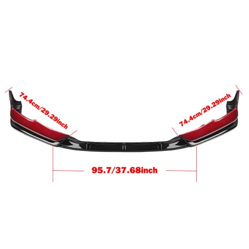 For Nissan Teana Altima 2019-2022 Front Bumper Spoiler Splitter Lip Kit Red, US $195.29, image 11