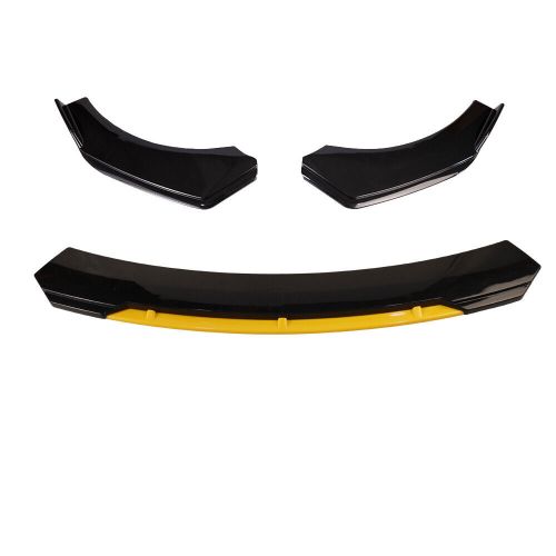 For Subaru Impreza WRX STI Front Bumper Lip Spoiler Splitter Glossy Black Yellow, US $52.70, image 3