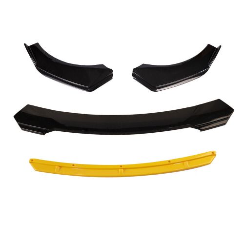 For Subaru Impreza WRX STI Front Bumper Lip Spoiler Splitter Glossy Black Yellow, US $52.70, image 4