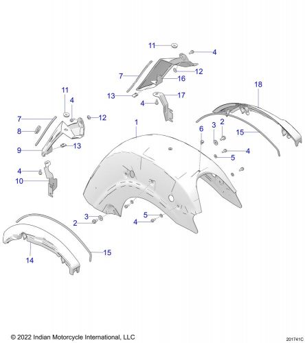 Indian motorcycle foam seal, 1/8 in thick x 1/4 in wide, 265 mm