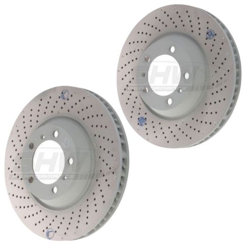 SHW Front Drilled Brake Discs 350x34mm X2 For Porsche 911 997 GT3 3.6 415hp, US $, image 2