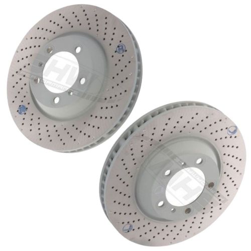 SHW Front Drilled Brake Discs 350x34mm X2 For Porsche 911 997 GT3 3.6 415hp, US $, image 4