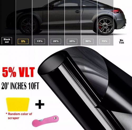 Window Tint Film 5% VLT UV Block Uncut Roll 20in x10ft For Car Home Office Glass, US $4.99, image 9