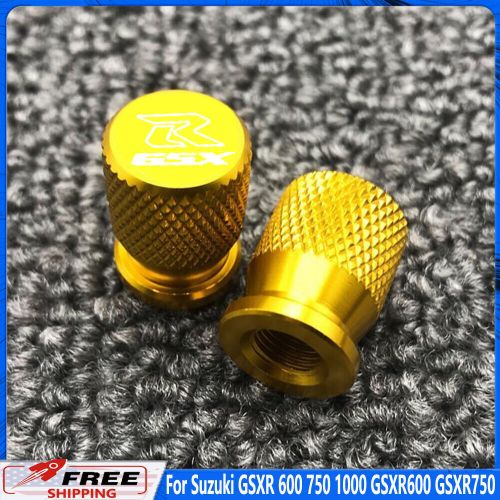 Gold For Suzuki GSXR 600 750 1000 GSXR600 GSXR750 Wheel Tire Valve caps Cover, US $6.09, image 3