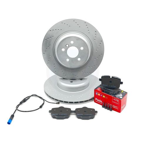 FOR BMW X5 M 50i G05 M SPORT REAR BRAKE DISCS APEC PADS SENSOR 370mm, US $, image 9