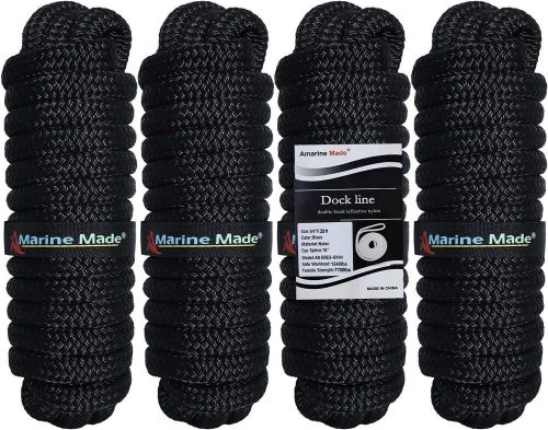 4PCS 5/8 inch 25 ft Double Braided Nylon Boat Dock Lines Marine Anchor Rope, US $52.29, image 9