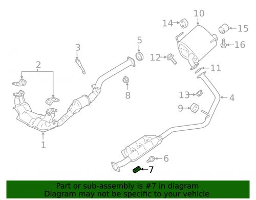 Genuine Subaru Intermediate Pipe Spring 44044AA010, US $4.68, image 2