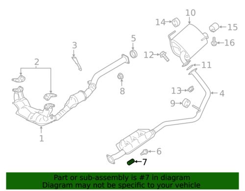 Genuine Subaru Intermediate Pipe Spring 44044AA010, US $4.68, image 3