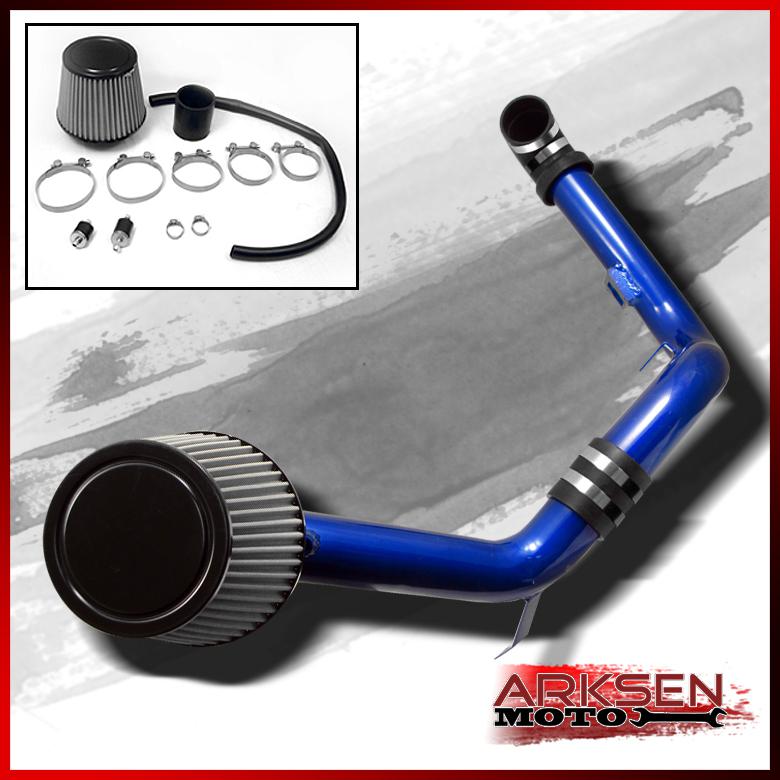 00-04 ford focus 2.0l blue cold air intake induction + filter system set