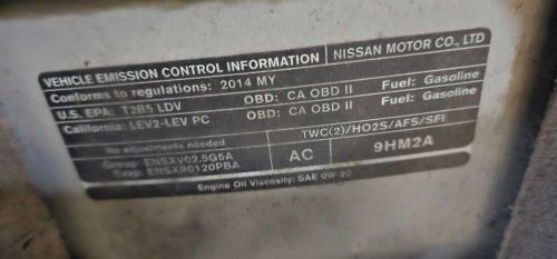 Speedometer Cluster Sedan CVT 4 Cylinder MPH Fits 2014 ALTIMA 1141145, US $60.00, image 3