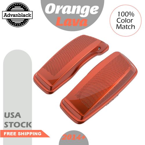 For Harley Touring FLHR FLHXS FLTRX 2014+ ORANGE LAVA Dual 6x9 Speaker Lids, US $429.00, image 2